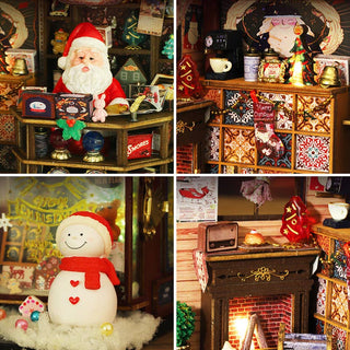 DIY Miniature House Kit: Christmas Wonderland