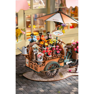3D Wooden Puzzle: Blossom Cart