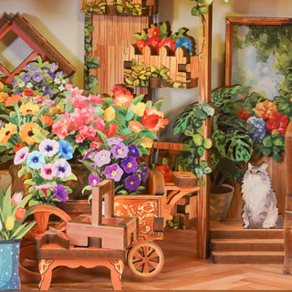 DIY 3D Puzzle Kit: Blossom Time w/ Dust Cover