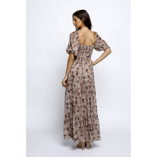 Floral Maxi Dress with side slits ST-07