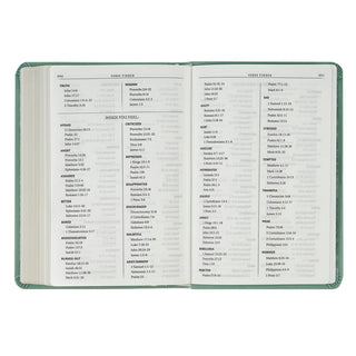 KJV Bible Compact Faux Leather,  Teal