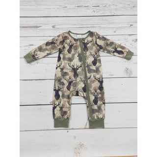 Little Fawn Woodland Zip Romper for Baby Boys SK-03