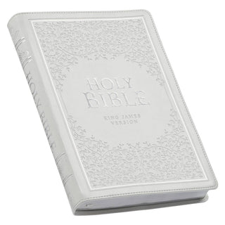 KJV Bible Thinline LP Faux Leather, White