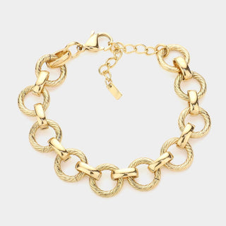 Golden Link Glow Bracelet | SS-09