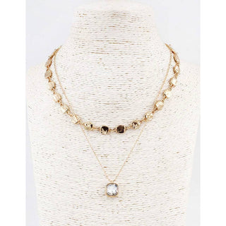 Crystal Layer Necklace | WH-5