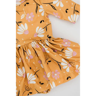 Twirl Bodysuit | Gold | Dandelions in Fall | Mila & Rose | MR-36