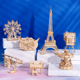 Eiffel Tower Rolife 3D Wooden Puzzles Toys Crafts