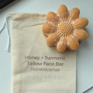 Honey Turmeric Tallow Face Bar Soap & Frankincense Face Wash