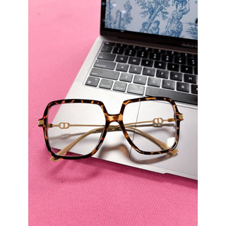 Natalie Tortoise Shell Square Blue Light Glasses