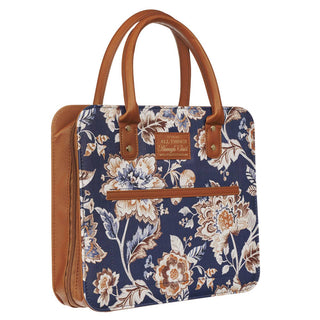 Bible Cover Fashion Navy/Brown | All Things | Phil. 4:13