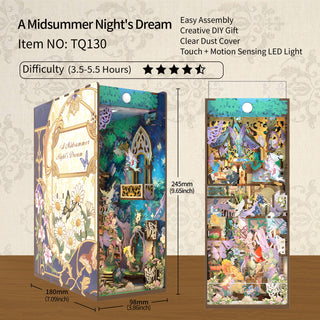 DIY Book Nook Kit| A Midsummer Night's Dream with Dust Cover | TQ130