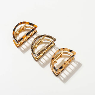 Rosalie | Small Half Moon Metal Eco-Friendly Claw Clip