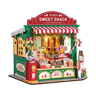DIY Miniature House Kit: Christmas Candy Stand