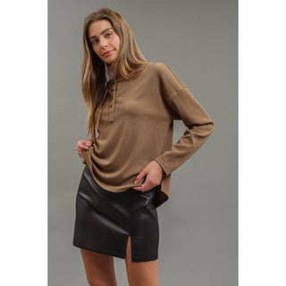 Everyday Ease Henley Knit Top | BP-44