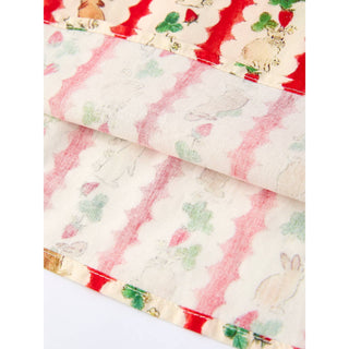 Easter Floral And Rabbit Embroidered Girls Dress RF-02