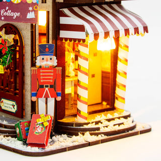 DIY Miniature House Kit | Christmas Cottage