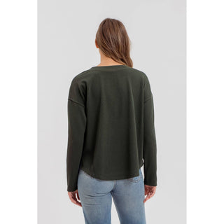 Everyday Ease Henley Knit Top | BP-44
