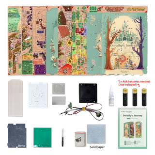 DIY Book Nook Kit: Dorothy's Journey w/ Dust Cover