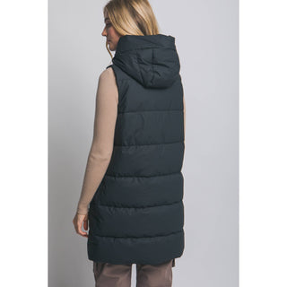 Quilted Comfort Hooded Puffer Vest | PO-27