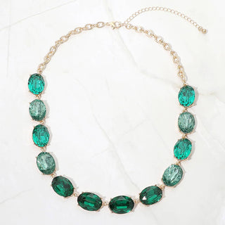 The Camille Faceted Stone Statement Necklace SC-04