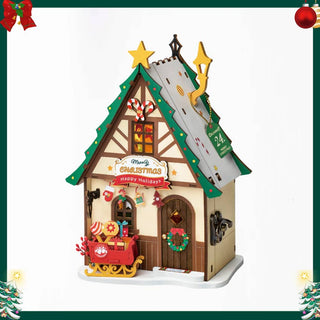 Twinkling Christmas House Rolife DIY House Wooden