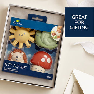 Itzy Squirt™ 4-pack of Soft Bath Toys Itzy Ritzy Baby Gift