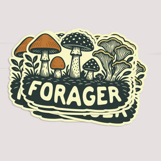 Forager | Waterproof Mushroom Sticker
