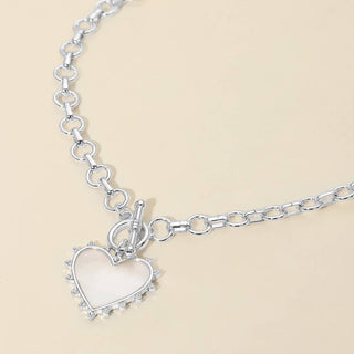 Bold Heart Toggle Necklace