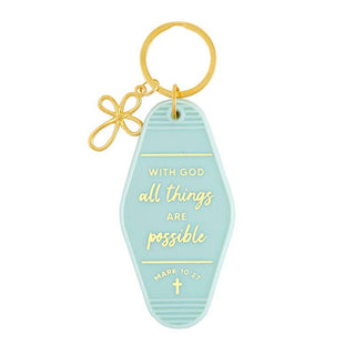 Scripture Keychain - With God All Things Are Possible