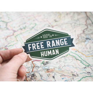 Free Range Human Sticker