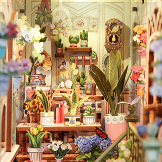 DIY Book Nook Kit: Flower Shop HTQ141