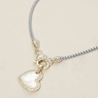 Golden Heart Glow Necklace | SS-05