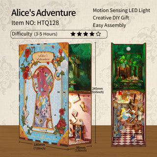 DIY Book Nook Kit | Alice's Adventure | HTQ128