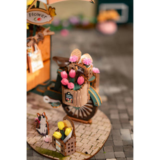 3D Wooden Puzzle: Blossom Cart