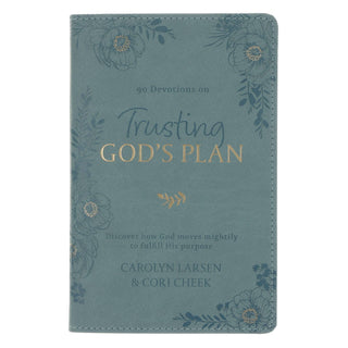 Trusting God's Plan – Teal Faux Leather 90-Day Devotional