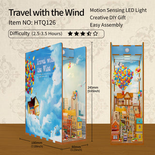 DIY Book Nook Kit | Travel with the Wind | HTQ126