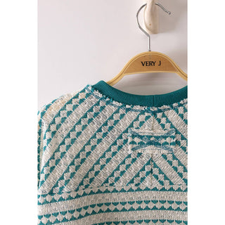 Sunlit Stripe Knit Top - VJ-10