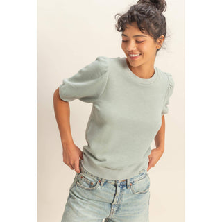 Parisian Puff Sleeve Top HY-03