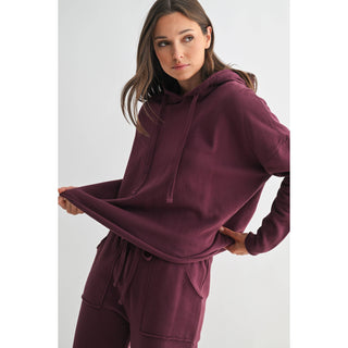 Bonfire Nights Hoodie in Dark Plum MB-56