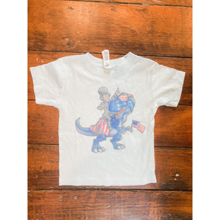 Abe Lincoln American Dinosaur Kids Graphic Tee