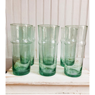 Tall Recycled Moroccan Style Tea Glass KA-18