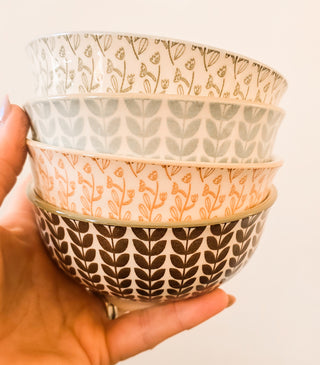 Patterned Stoneware Bowl