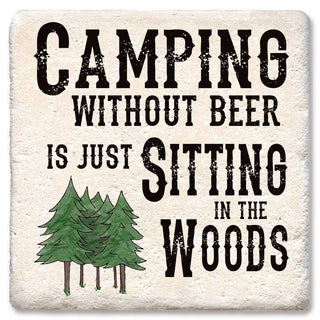Coasters CAMPING WITHOUT BEER COASTER
