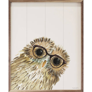 Owl In Glasses By Mercedes Lopez Charro 8x10