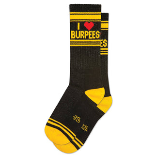 I ❤️ Burpees Gym Crew Socks