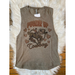 Pucker up Cowboy Tank