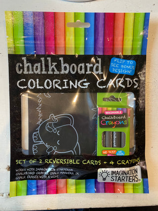 Imagination Farm & Jungle Chalkboard Coloring Cards