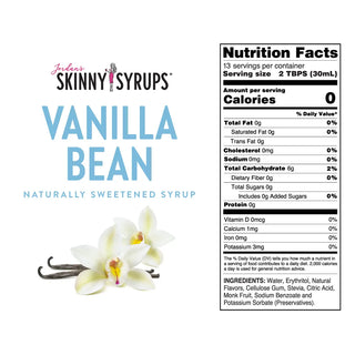 Skinny Syrups - Naturally Sweetened Vanilla Bean